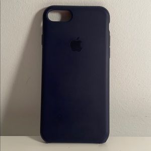 Navy Blue Silicon Apple phone case